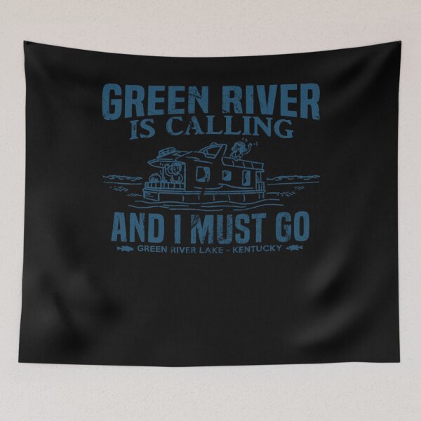 Item preview, Green River Lake Is Calling Shirt Kentucky Houseboat Boating designed and sold by RosaMapes.