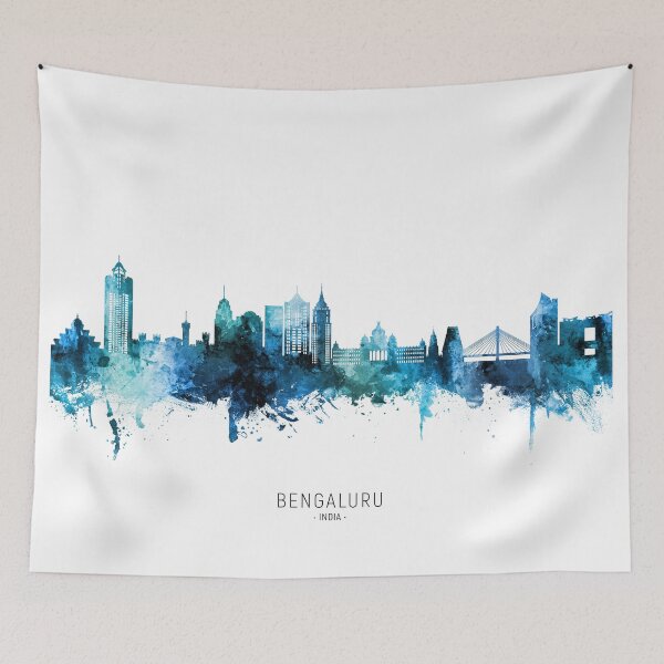 Item preview, Bengaluru Skyline India Bangalore designed and sold by ArtPrints.