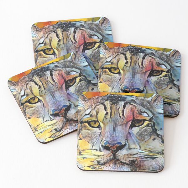 Item preview, Painted leopard  designed and sold by StudioCorvid.