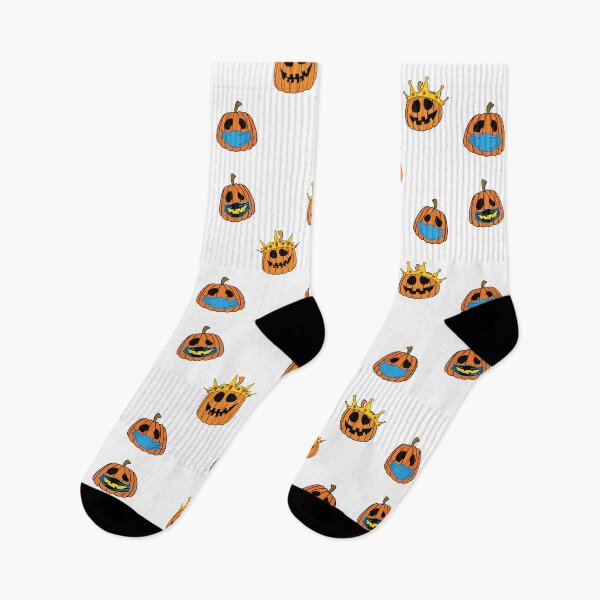 Item preview, Halloween pumpkin sticker pack. Pumpking, Pumpqueen and socially distancing pumpkins designed and sold by ReluctantChickn.