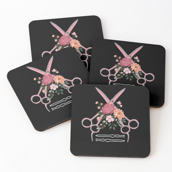 Item preview, Floral Scissors Hairstylist  designed and sold by bestshirtdesign.