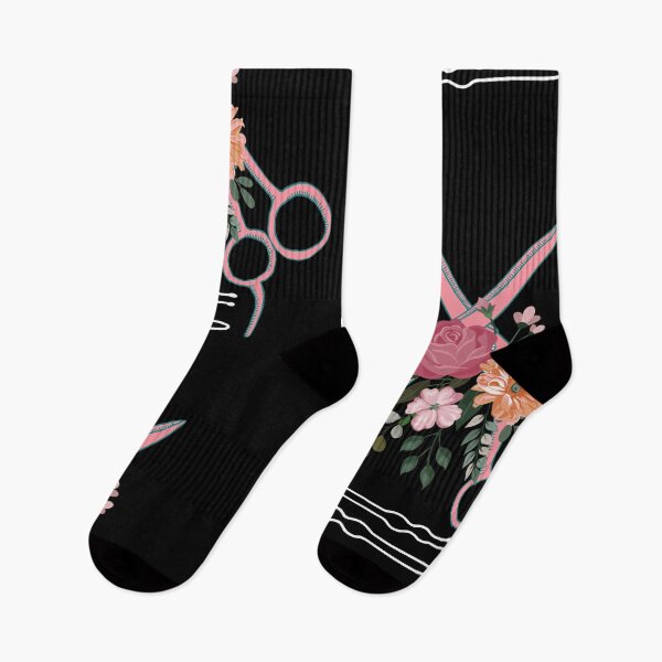 Item preview, Floral Scissors Hairstylist  designed and sold by bestshirtdesign.