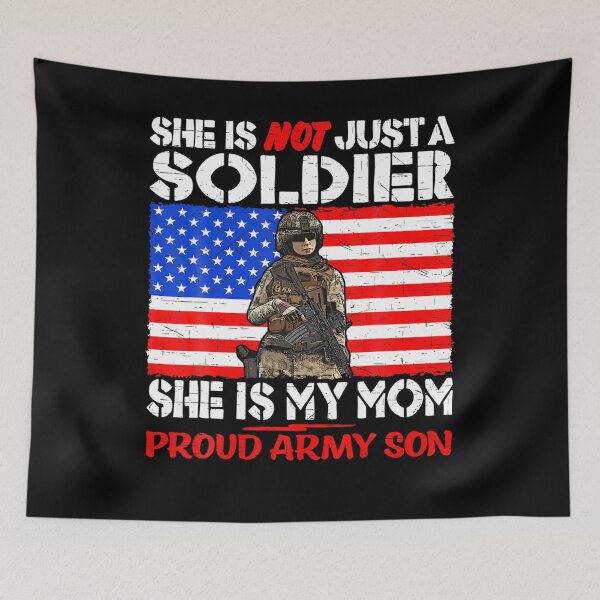 Item preview, My Mom Is A Soldier Hero Proud Army Son Military Child Gift designed and sold by RosaMapes.