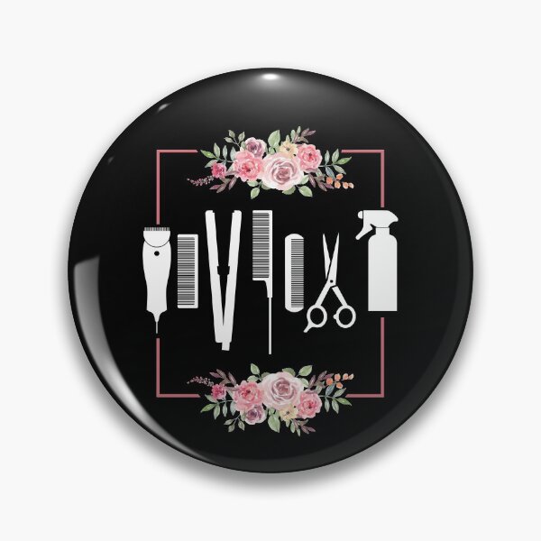 Item preview, Floral Scissors Hairstylist  designed and sold by bestshirtdesign.