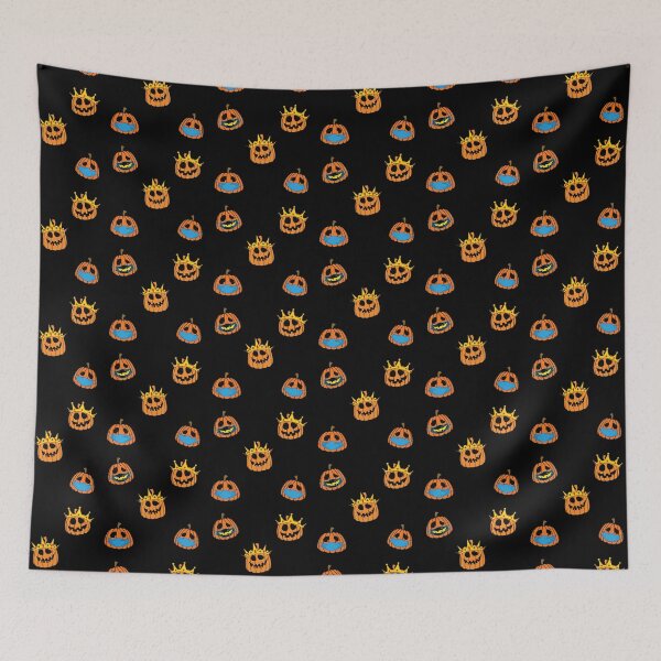 Item preview, Halloween pumpkin sticker pack. Pumpking, Pumpqueen and socially distancing pumpkins designed and sold by ReluctantChickn.