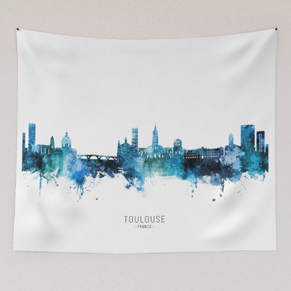 Item preview, Toulouse France Skyline designed and sold by ArtPrints.