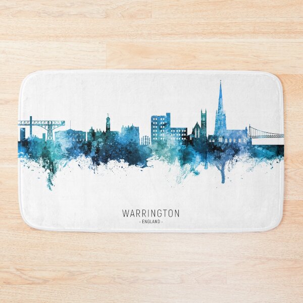 Item preview, Warrington England Skyline designed and sold by ArtPrints.