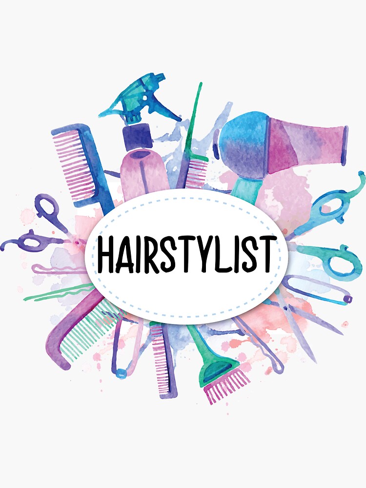 Hairdresser Scissors - Hair Stylist - Sticker