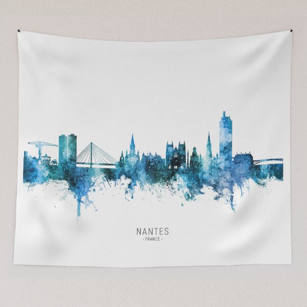 Item preview, Nantes France Skyline designed and sold by ArtPrints.