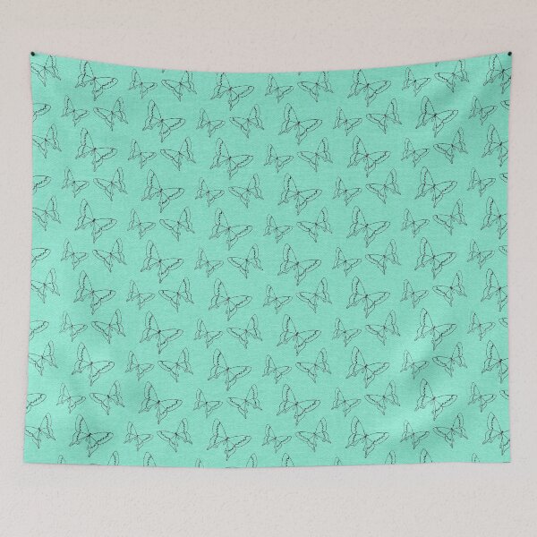 Item preview, Butterfly Pattern on Mint Green designed and sold by thedvguy.