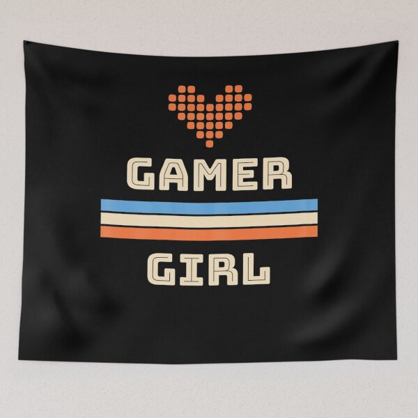 Item preview, Gamer Girl Retro Style Heart Video Game designed and sold by RosaMapes.