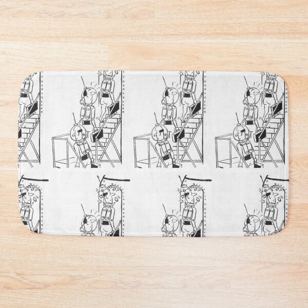 Item preview, Spacemen walking into a rocket ship Vintage illustration designed and sold by Vintage Designs +.