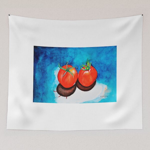Item preview, Red Homegrown Garden Tomatoes stilllife Painting designed and sold by artbymanjiri.