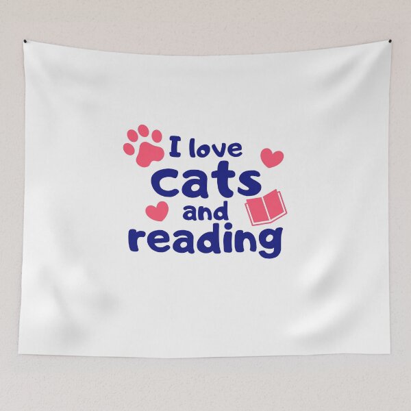 Item preview, I Love Cats and Reading designed and sold by razvigod.