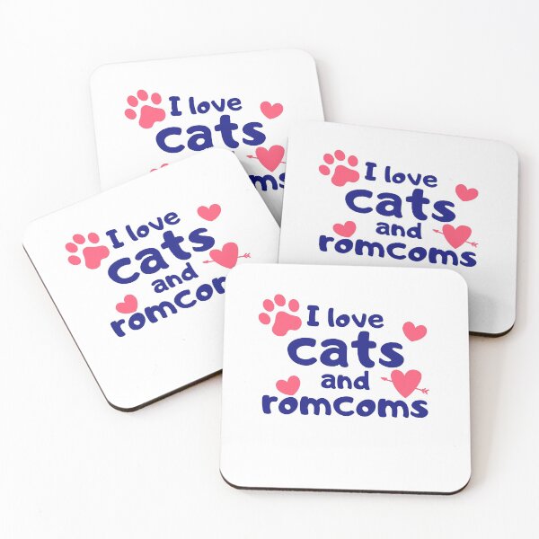 Item preview, I Love Cats and Romcoms designed and sold by razvigod.