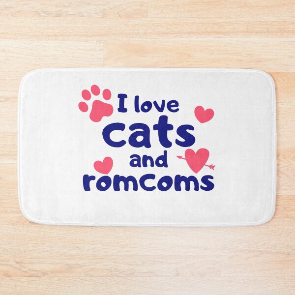 Item preview, I Love Cats and Romcoms designed and sold by razvigod.