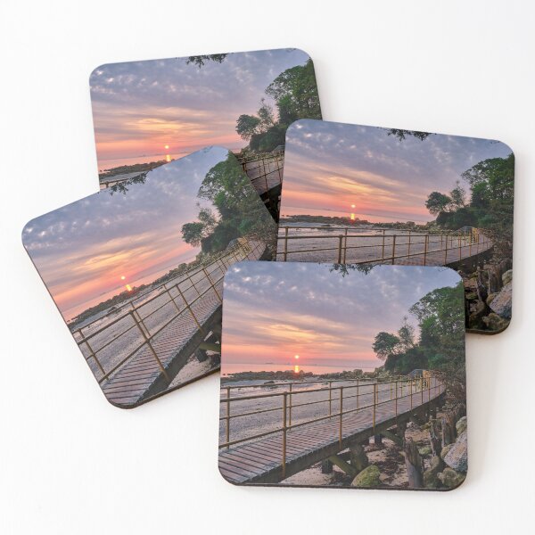 Item preview, Sunrise At The Boardwalk Seagrove Bay Isle Of Wight designed and sold by manateevoyager.