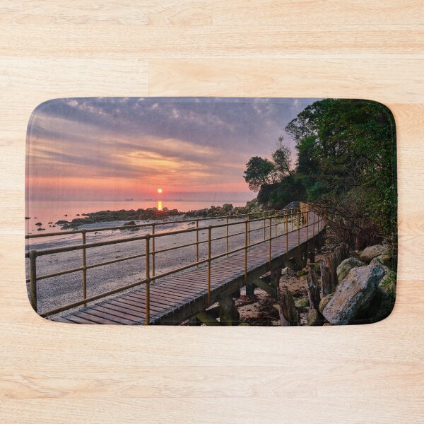 Item preview, Sunrise At The Boardwalk Seagrove Bay Isle Of Wight designed and sold by manateevoyager.