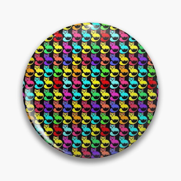 Aperçu de l'œuvre drôles doux petits chats impression abstrast animal coloré créée et vendue par NikaAstra.