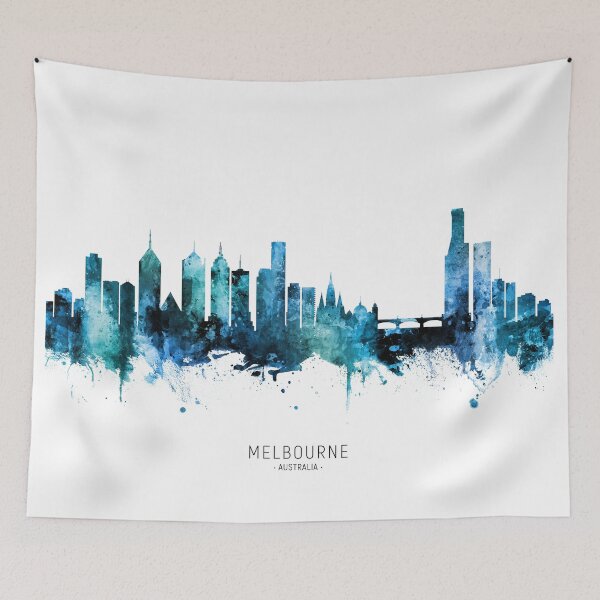 Item preview, Melbourne Australia Skyline designed and sold by ArtPrints.