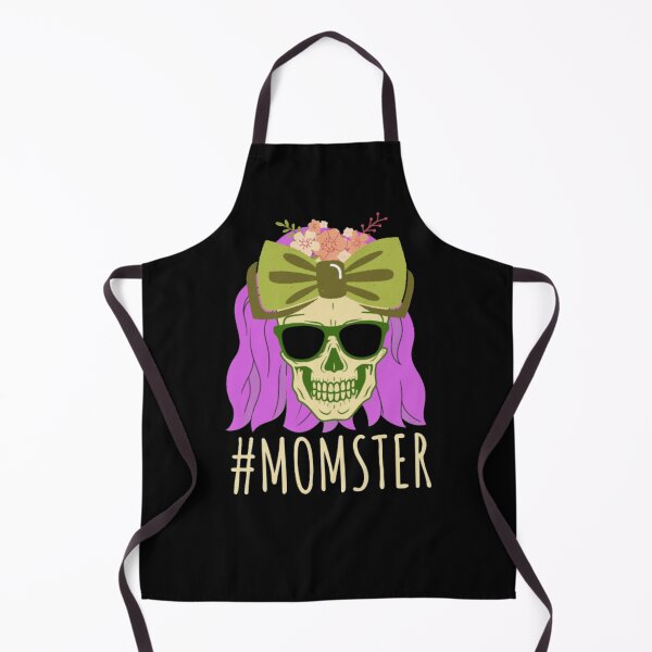 Item preview, Momster | Halloween Costume 2020 | Fall | Cool and Funny skull with purple hair,bow and glasses designed and sold by BloompodDesigns.