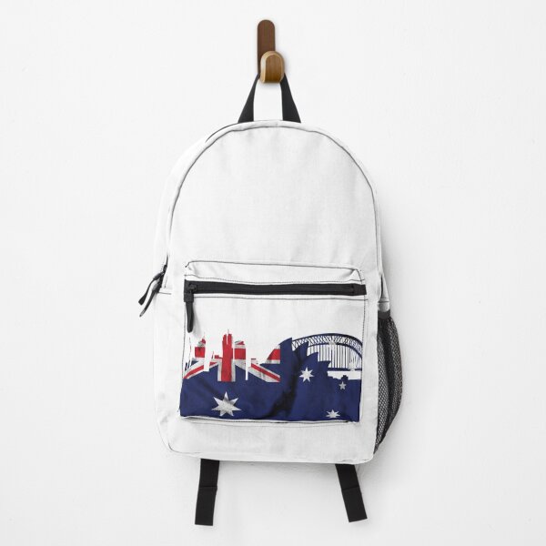 Item preview, Australian Flag Sydney Skyline designed and sold by Primroaddesigns.