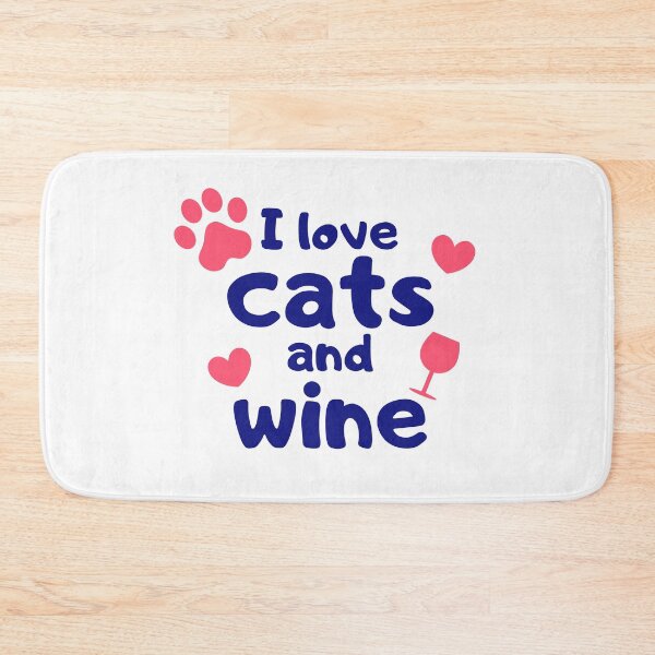 Item preview, I Love Cats and Wine designed and sold by razvigod.