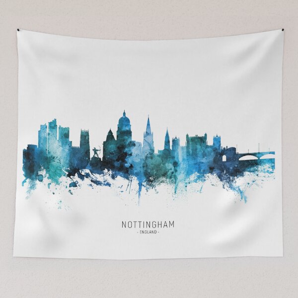 Item preview, Nottingham England Skyline designed and sold by ArtPrints.