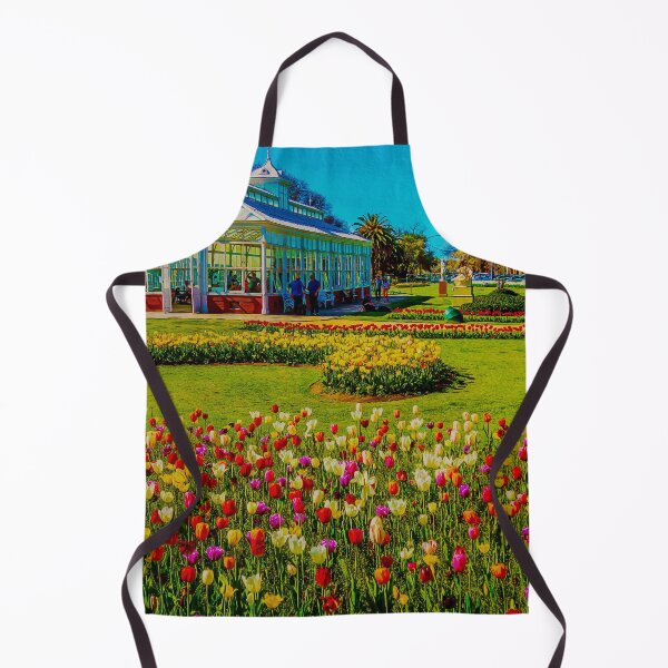 Item preview, Oil on Canvas - Springtime Tulips at the Conservatory Gardens designed and sold by Steven Jodoin.