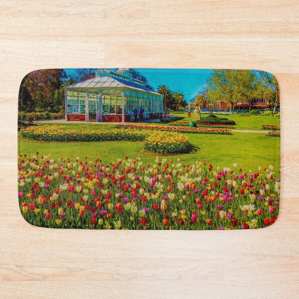 Item preview, Oil on Canvas - Springtime Tulips at the Conservatory Gardens designed and sold by Steven Jodoin.