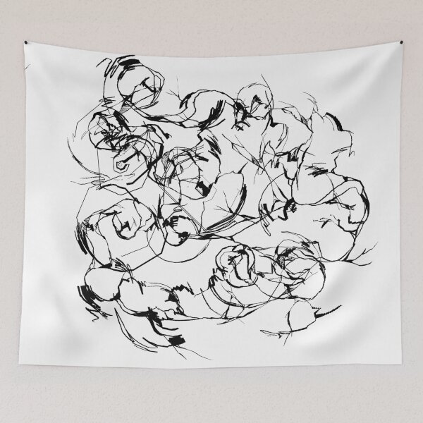 Item preview, Caotic black curvy lines like smokes designed and sold by Aura-E.