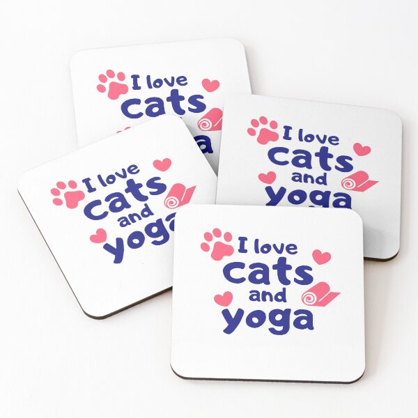 Item preview, I Love Cats and Yoga designed and sold by razvigod.