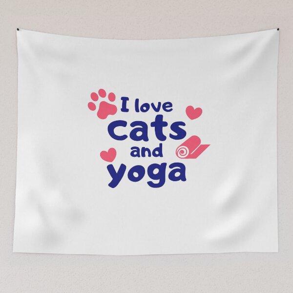 Item preview, I Love Cats and Yoga designed and sold by razvigod.