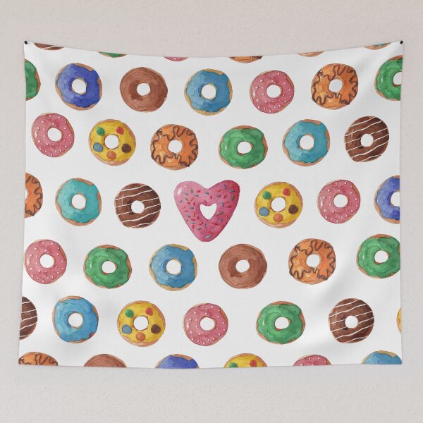 Item preview, Colorful watercolor donuts designed and sold by IevaLiART.