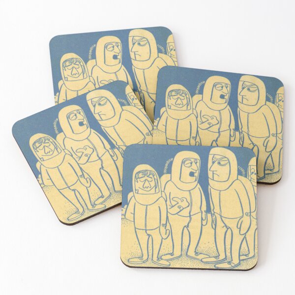 Item preview, Group of Astronauts   Cartoon Vintage illustration designed and sold by Vintage Designs +.