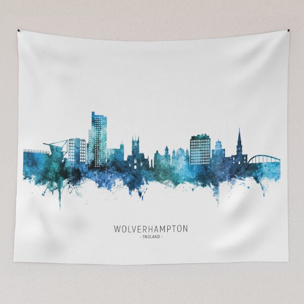 Item preview, Wolverhampton England Skyline designed and sold by ArtPrints.