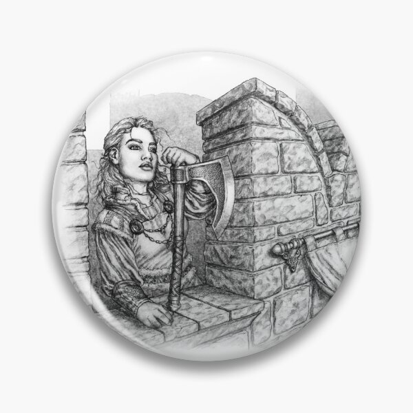 Item preview, Dwarf Lass on Battlements designed and sold by Brina Williamson.