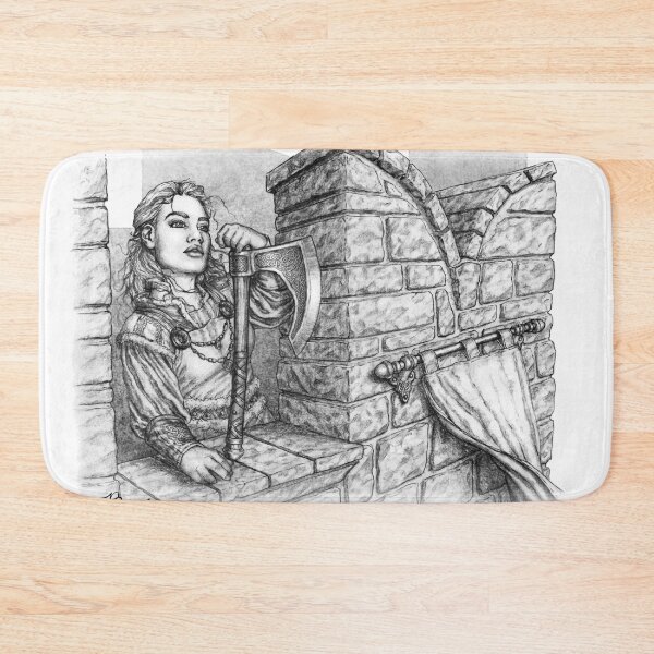 Item preview, Dwarf Lass on Battlements designed and sold by Brina Williamson.