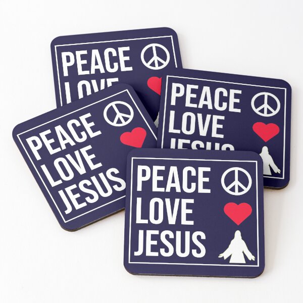 Item preview, Peace Love Jesus designed and sold by CatArtStore.