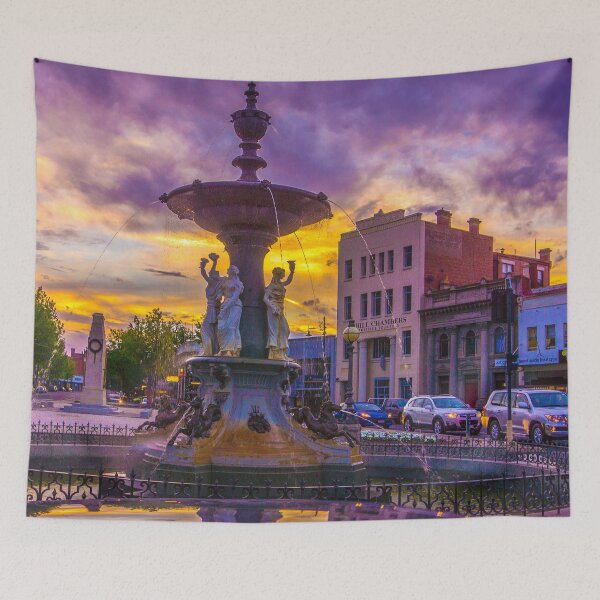 Item preview, Golden Sunset at the Alexandra Fountain - Bendigo, Victoria designed and sold by Steven Jodoin.