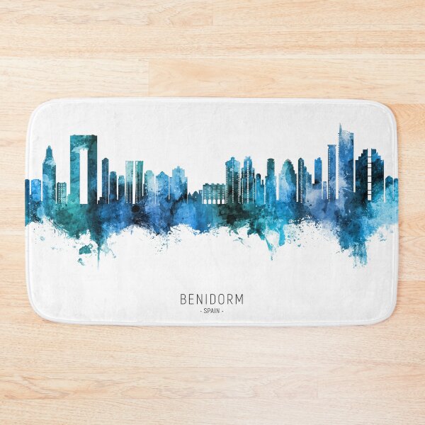 Item preview, Benidorm Spain Skyline designed and sold by ArtPrints.