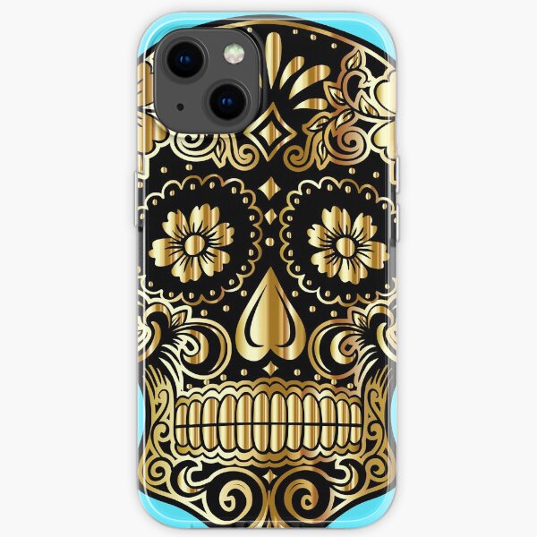 Gold Skull iPhone Soft Case