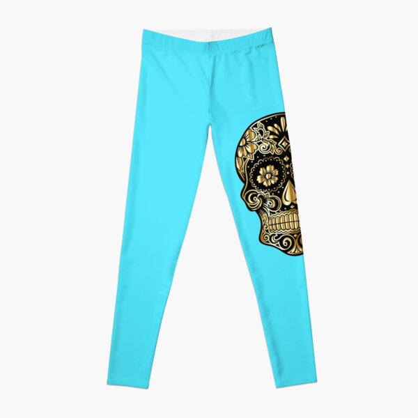 Gold Skull Leggings