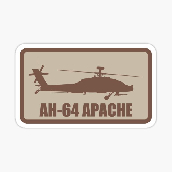 Vista previa del artículo con la obra «Parche del desierto AH-64 Apache», diseñado y vendido por StrongVlad.