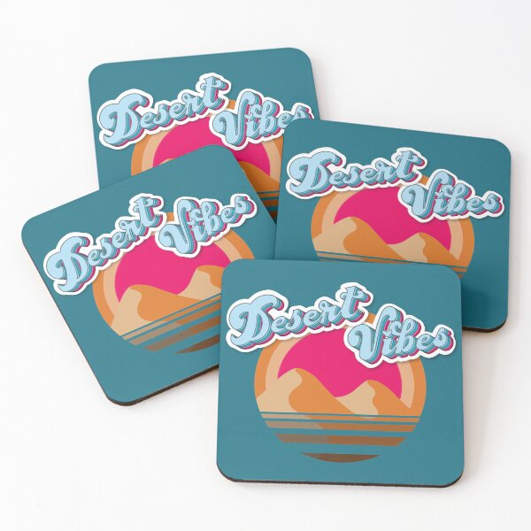 Item preview, Retro Desert Vibes in pink and blue designed and sold by CreatEVEdesign.