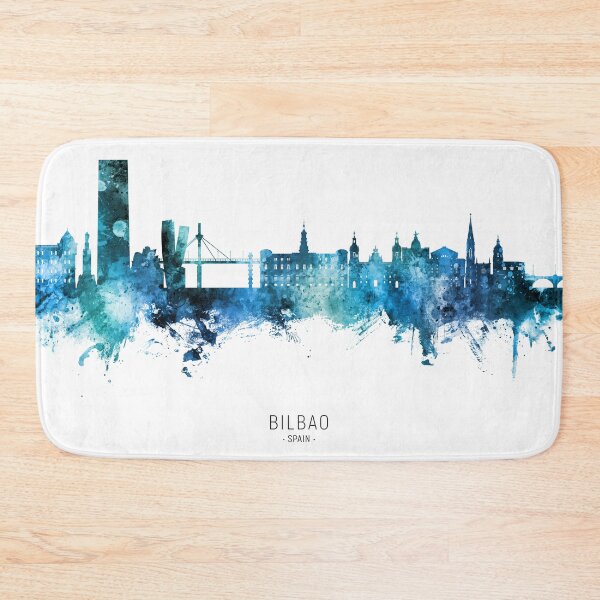 Item preview, Bilbao Spain Skyline designed and sold by ArtPrints.
