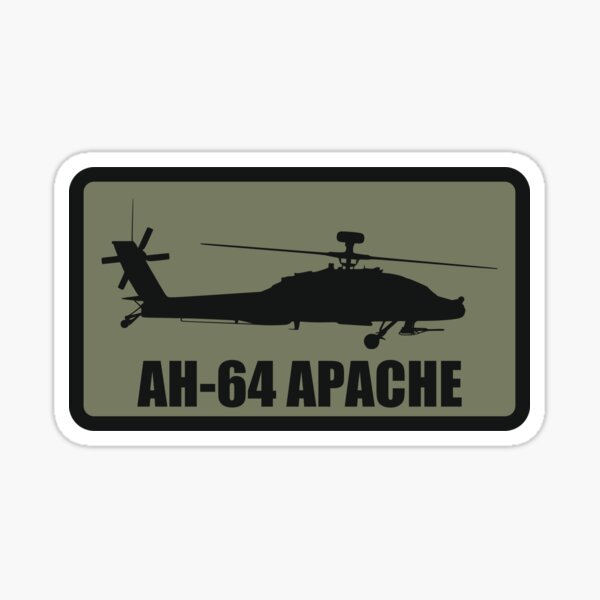 Vista previa del artículo con la obra «Parche atenuado del Apache AH-64», diseñado y vendido por StrongVlad.