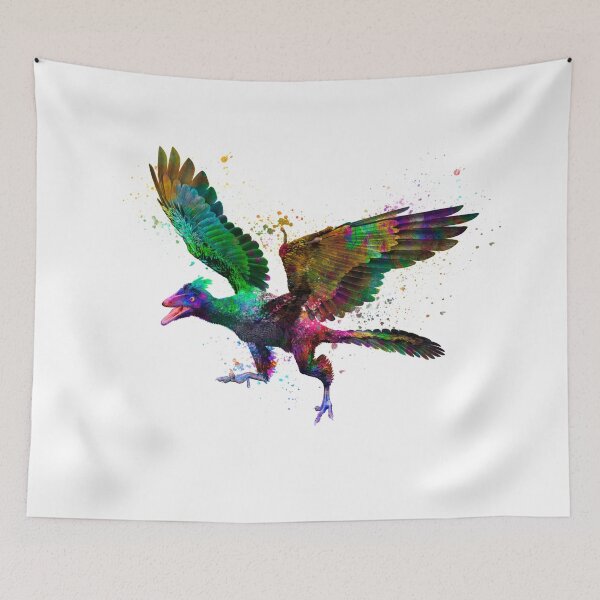 Item preview, Archaeopteryx dinosaur in watercolor designed and sold by paulrommer.