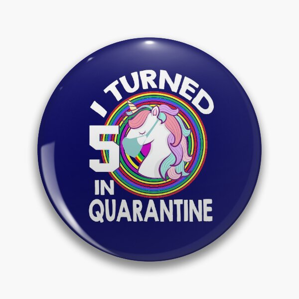 Item preview, Unicorn I Turned 5 in Quarantine 5th Birthday designed and sold by musicmancj.