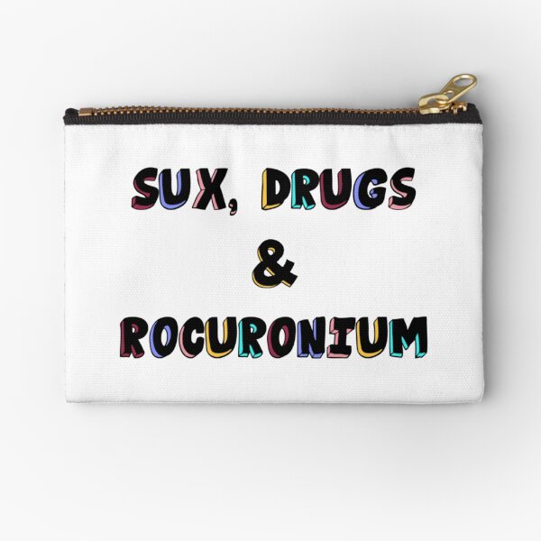 Sux Drugs and Rocuronium Anesthesia Zipper Pouch